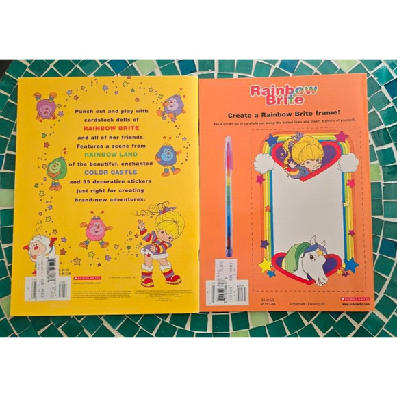 RAINBOW BRITE Scholastic books stickers paper dolls coloring NWOT - Picture 5 of 14